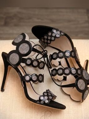 Sophia Webster black withGlitter/ sparkle heels!